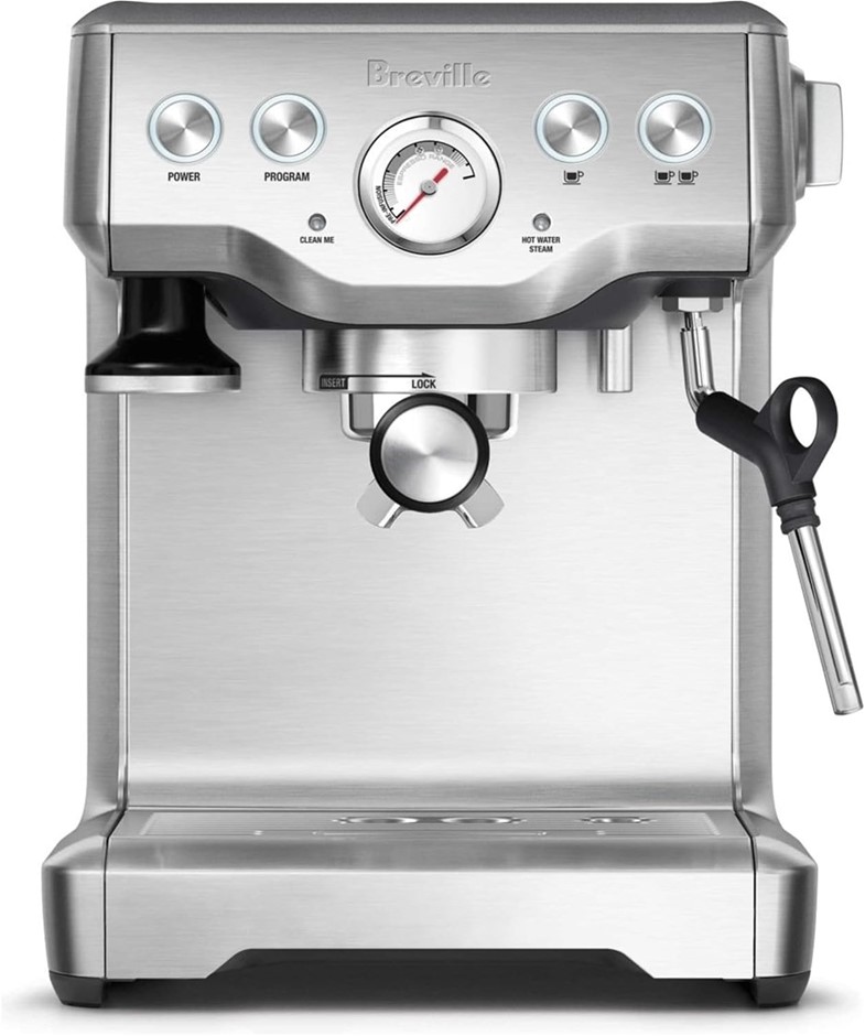BREVILLE The Infuser Espresso Machine, Brushed Stainless Steel. NB: minor u