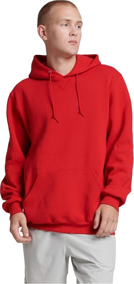 RUSSELL ATHLETIC Men's Dri Power Pullover Fleece Hoodie, Size XL, Red, 695H