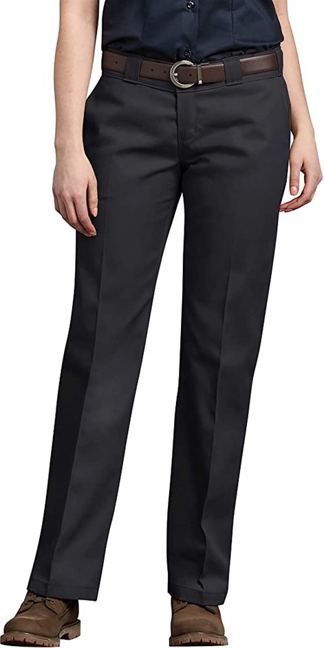 DICKIES Women's Original Work Pant, Size 8P (AU 12Petite), Black, FP774BK.