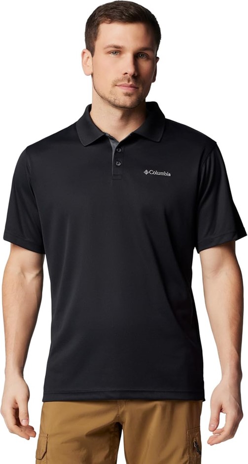 COLUMBIA Men's Utilizer Omni-Wick Polo, Size S, Black (010), AM0126 (177205