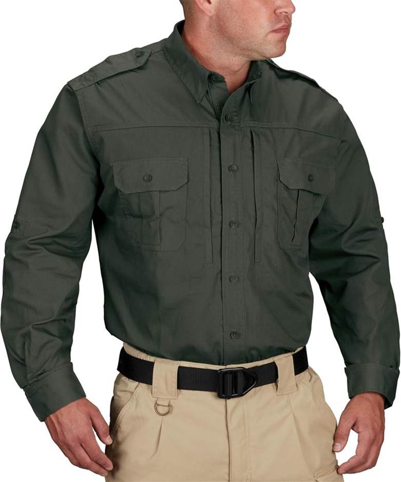 PROPPER Men's Long Sleeve Tactical Shirt, 3XL(L), Spruce, USF53125. Buyers