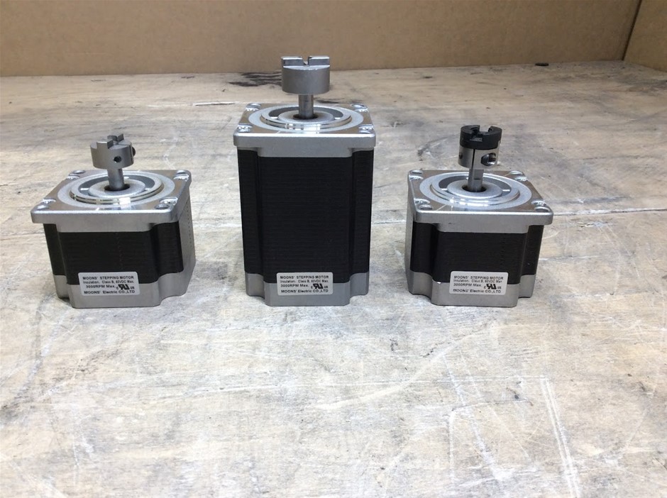 MOONS' 3000RPM Electric Stepping Motor (Lot of 3)
