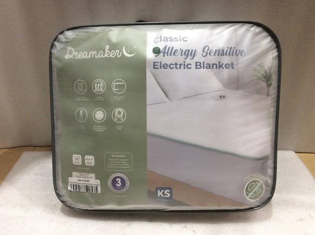 Dreamaker DM-07808R Classic Allergy Sensitive Antimicrobial Electric Blanke