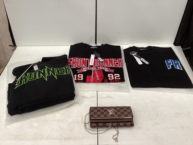 <p>Assorted Front Runner Clothing And Louis Vuitton Purse</p>