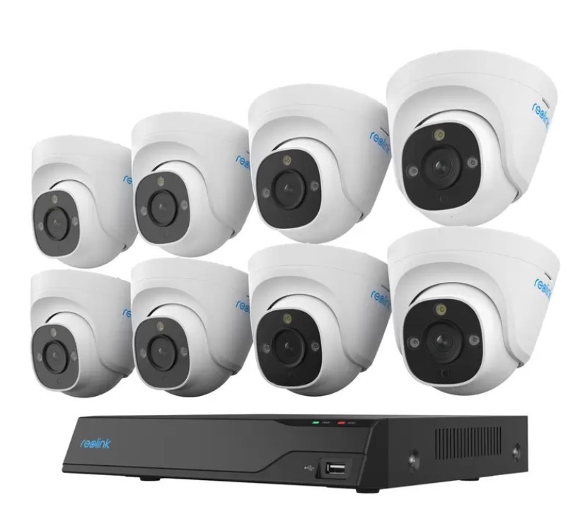Reolink 4K Professional NVR With 8 x P334 Dome Cameras, PS4KD05-8.  Buyers