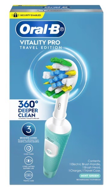 0084-3140639 · Oral-B Pro 300 Extra Sensitive Clean Electric Toothbrush, Mint Green