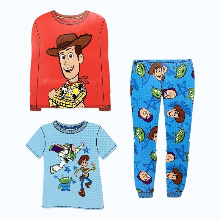 3pc TOY STORY Kids' Sleep Set, Size 6, Red. Buyers Note - Discount Freight
