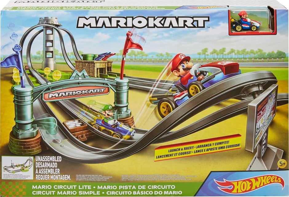 HOT WHEELS Mario Kart Circuit Lite Track Set