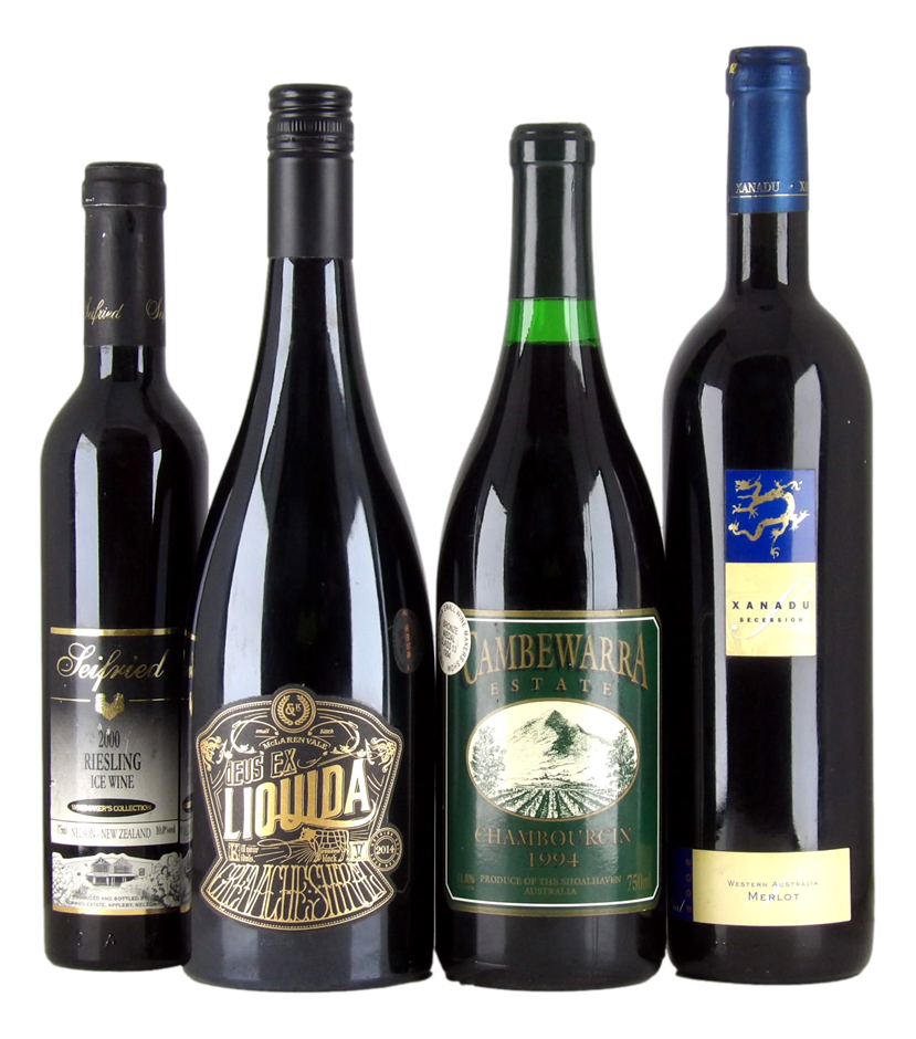 Mixed Wine Pack (3x 750mL + 1x 375mL), Multi Region.