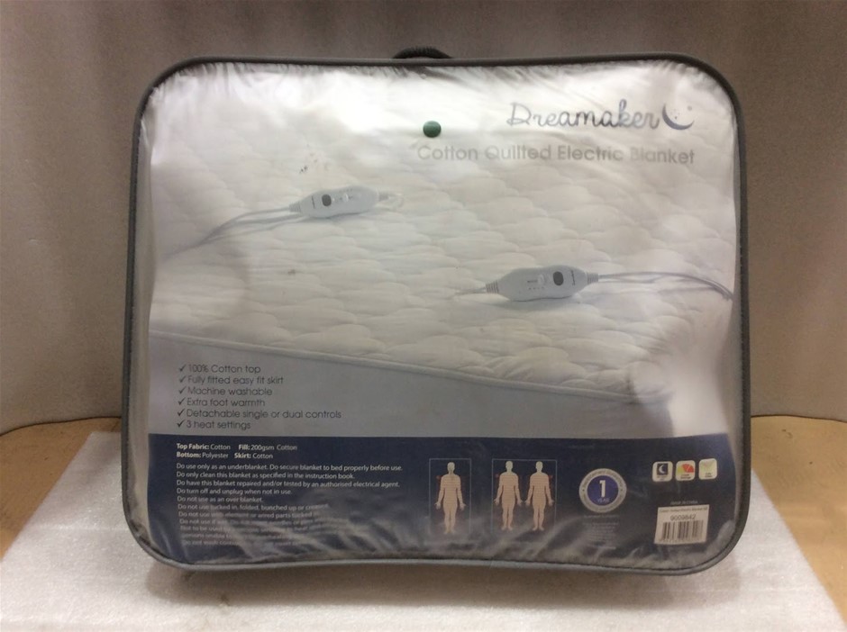 Dreamaker 9009842 Cotton Quilted Electric Blanket