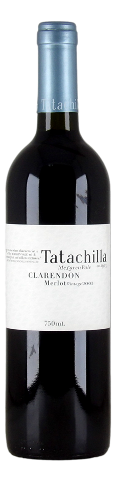 Tatachilla Clarendon Merlot 2001 (6x 750mL), SA.