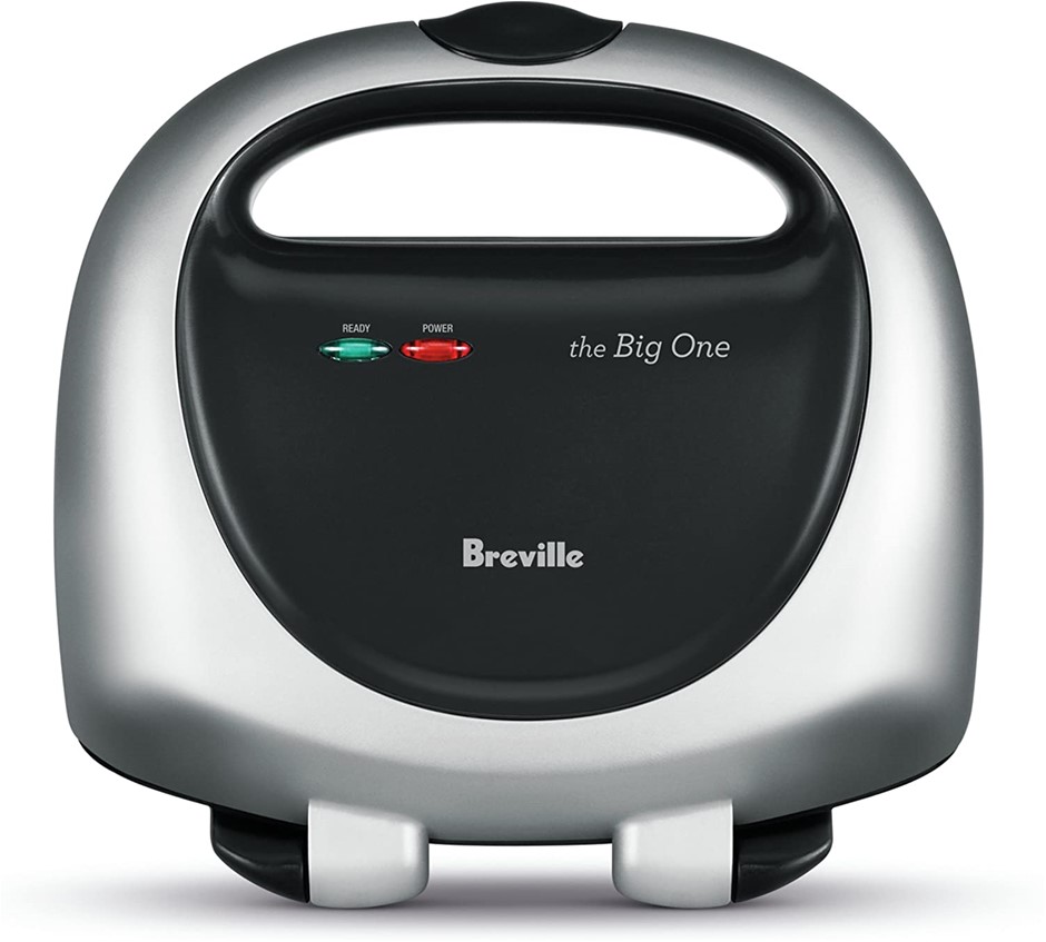 BREVILLE The Big One Sandwich Maker, 13 x 29 x 28cm, Silver.