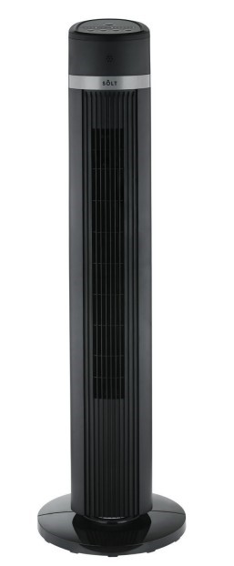 Solt 103cm Tower Fan Black GGSTF1033TB. NB: minor use.