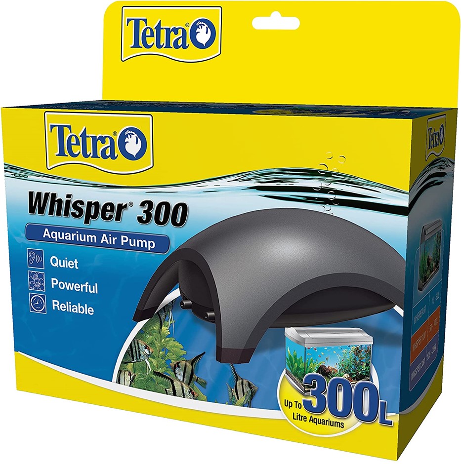 TETRA Whisper 300 Air Pump (Up to 300L), Size: Large.