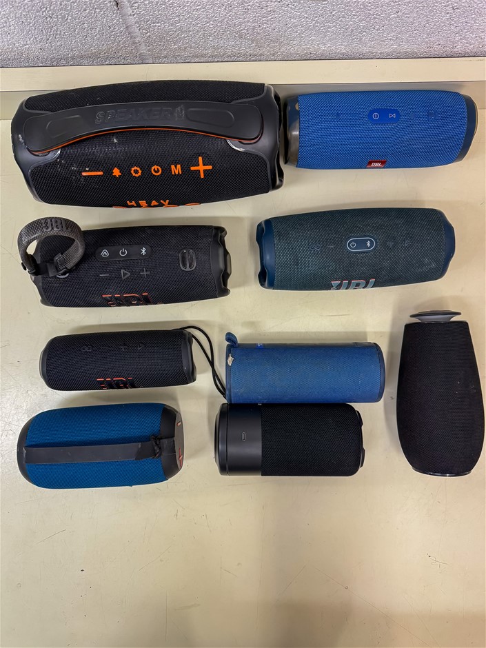 8 x Assorted Bluetooth Portable Speakers including