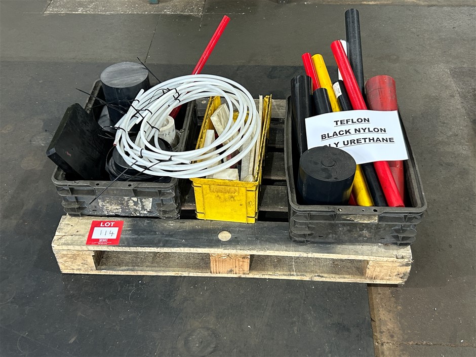 Pallet of Teflon Black Nylon Polyurethane