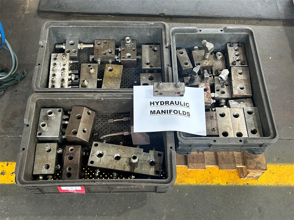 Pallet of Hydraulic Manifolds