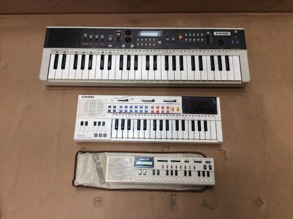 Casio PT-80&Casiotone MT-70&VL-1 Electronic Keyboard (Lot of 3)