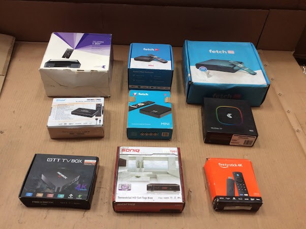 Mixed Brand and Model Set-Top Box/Personal Video Recorder (Lot of 9)