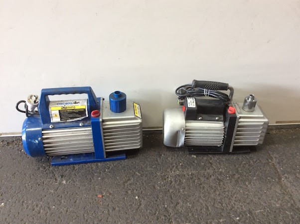 Rotary XP155&Chicago Air 2 Stage VP280 Vacuum Pump (Lot of 2)