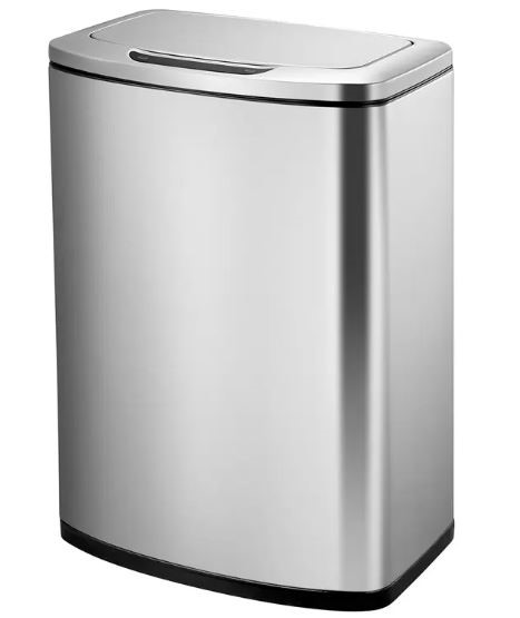 SENSIBLE ECO LIVING 47L Motion Sensor Stainless Steel Trash Bin. NB: Not Bo