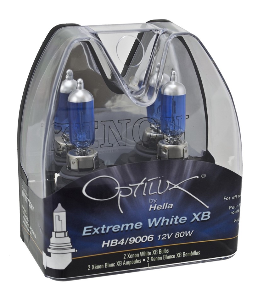 Pack of 2 x Optilux HELLA H71070367 Extreme XB 12V Bulb, HB4/9006 (80W) , W