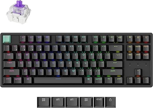 KEYCHRON K8 HE TKL Wireless Mechanical Keyboard Hot Swappable Hall Effect M