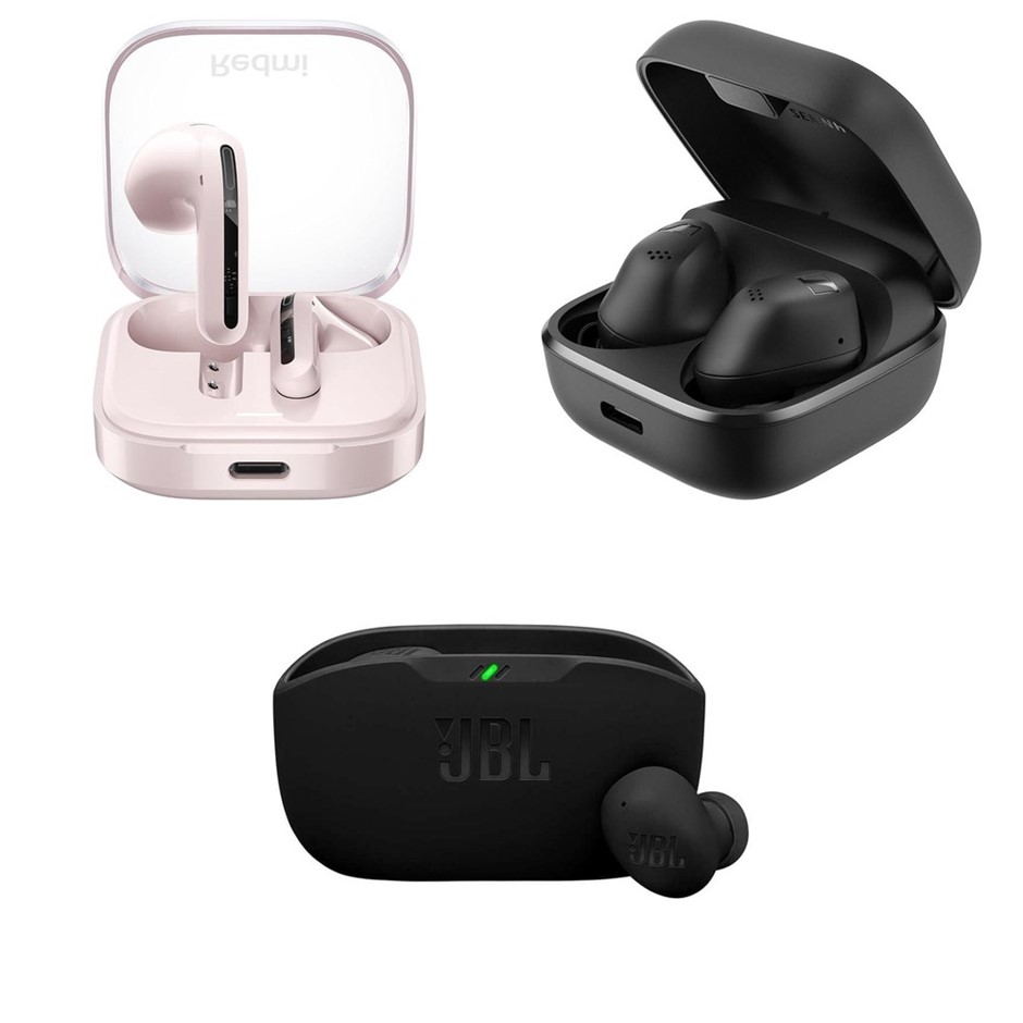 3 x Assorted Earbuds. 1 x XIAOMI Redmi Buds 6 Active – Wireless Bluetooth H