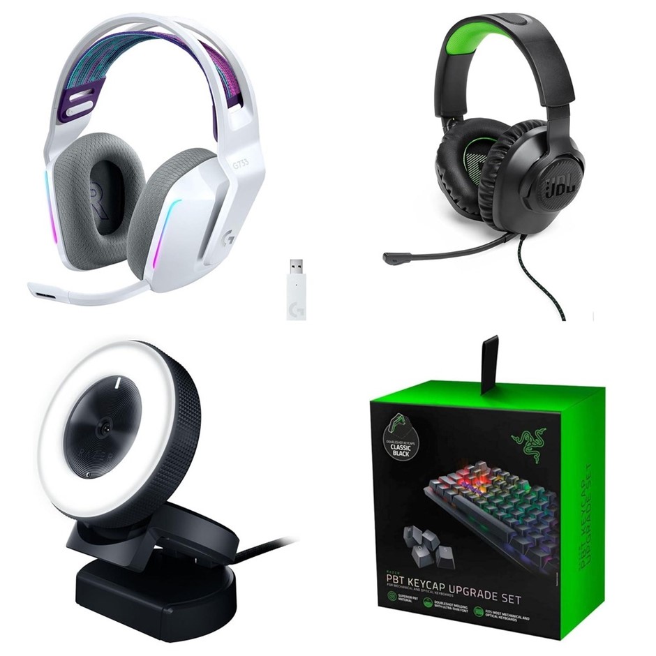 4 x Gaming Accessories. 1 x LOGITECH G733 Lightspeed Wireless Headset White