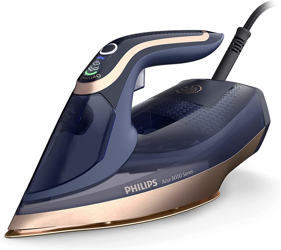 PHILIPS Azur 8000 Series Steam Iron, 85 g/min Constant Steam, 260 g Turbo S