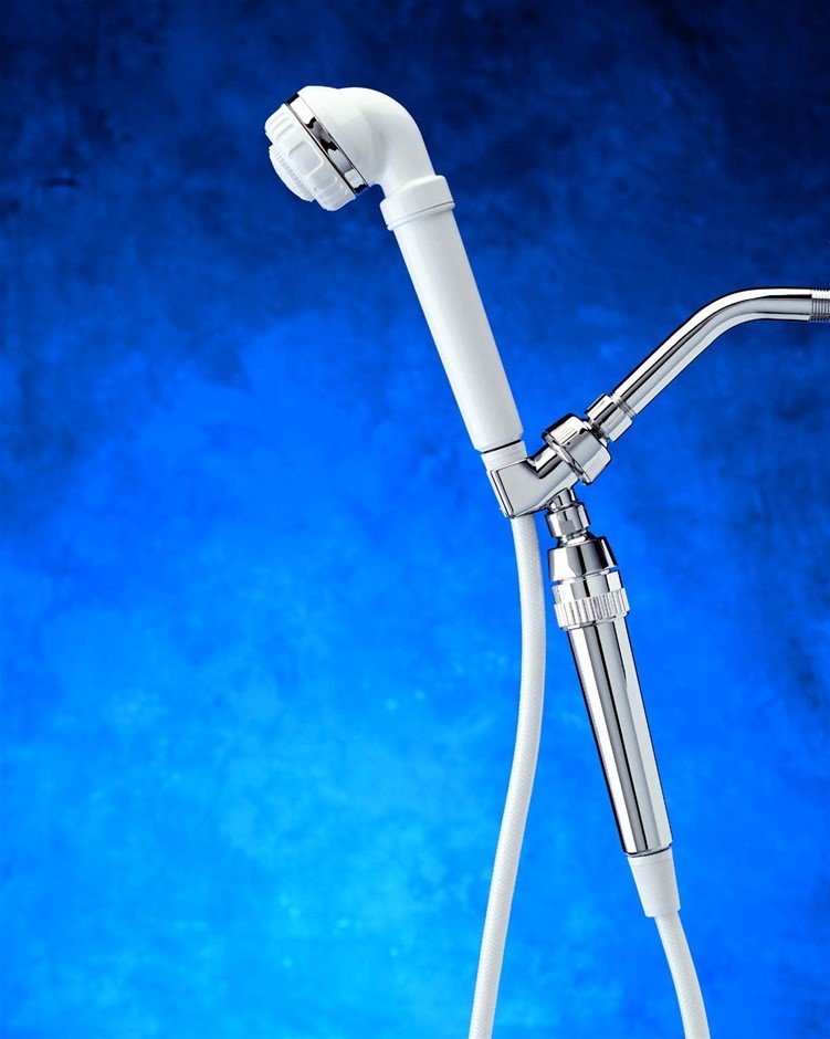 SPRITE Shower Hose Filter With HHC Filter Cartridge, Chrome.