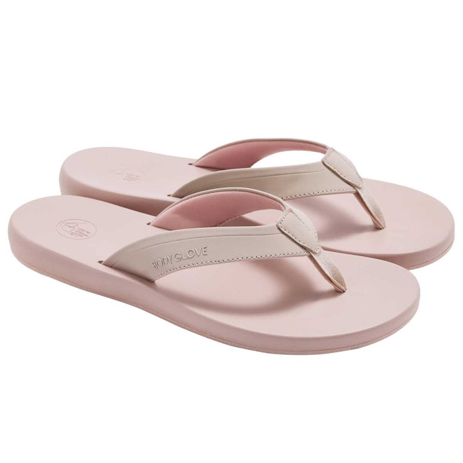 2 Pairs x BODY GLOVE Women's Comfort Flip Flops, Size US11, Pink.