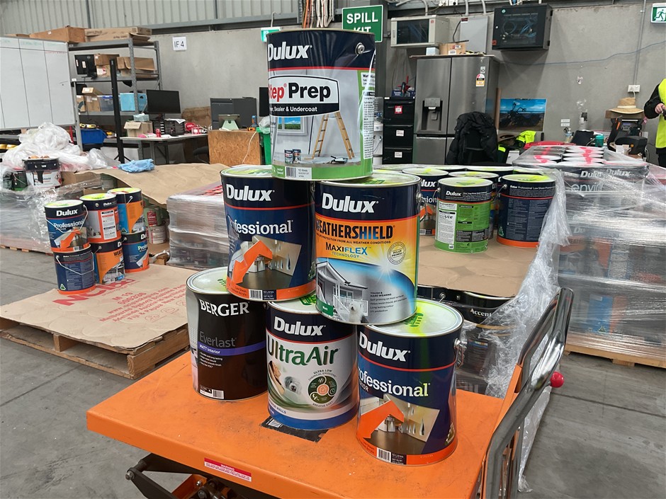 6 x Assorted 10Lt Tins of Paint