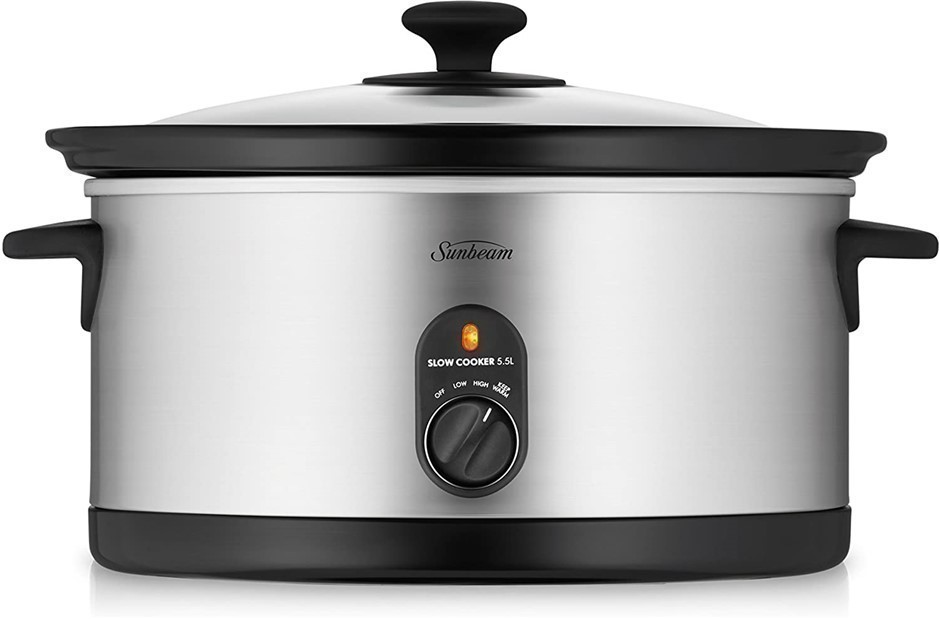 SUNBEAM HP5520 Slow Cooker 5.5L (6-8 People), Removable Easy-Clean Ceramic