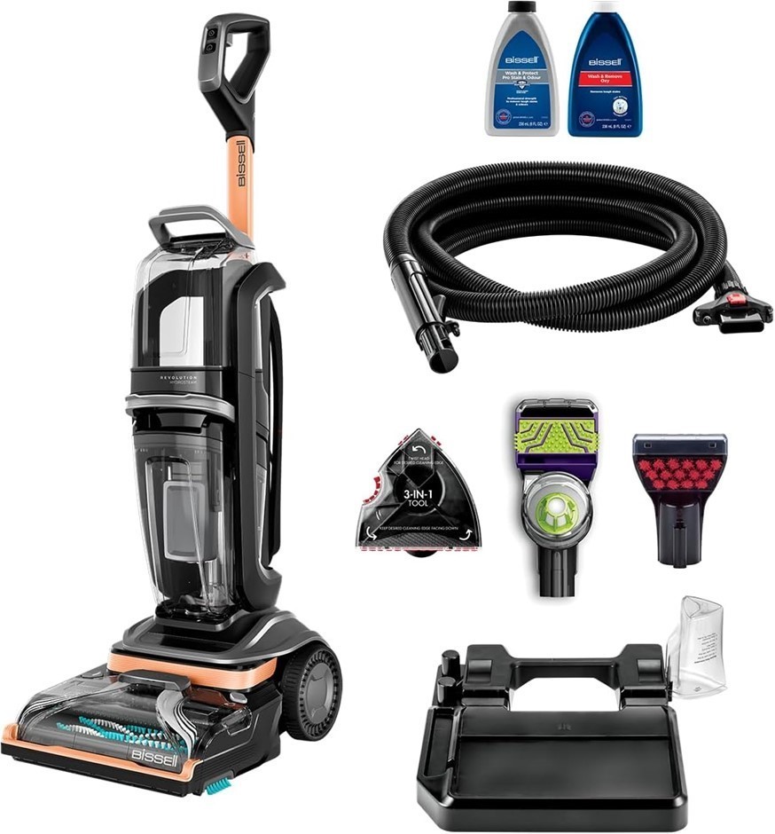BISSELL Revolution HydroSteam Carpet & Upholstery Cleaner 3670F | HydroStea