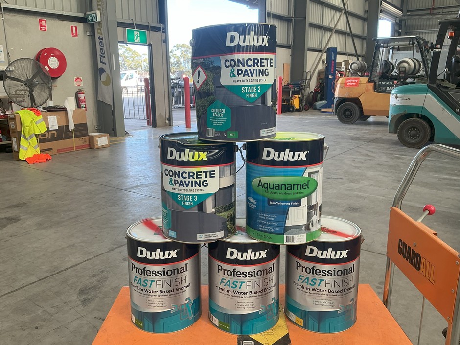 6 x Assorted 10Lt Tins of Paint