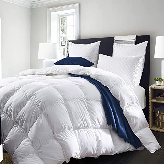ROYAL COMFORT 233TC Duck Down Quilt, Down and Feather Mix, 53 x 42cm, Doubl