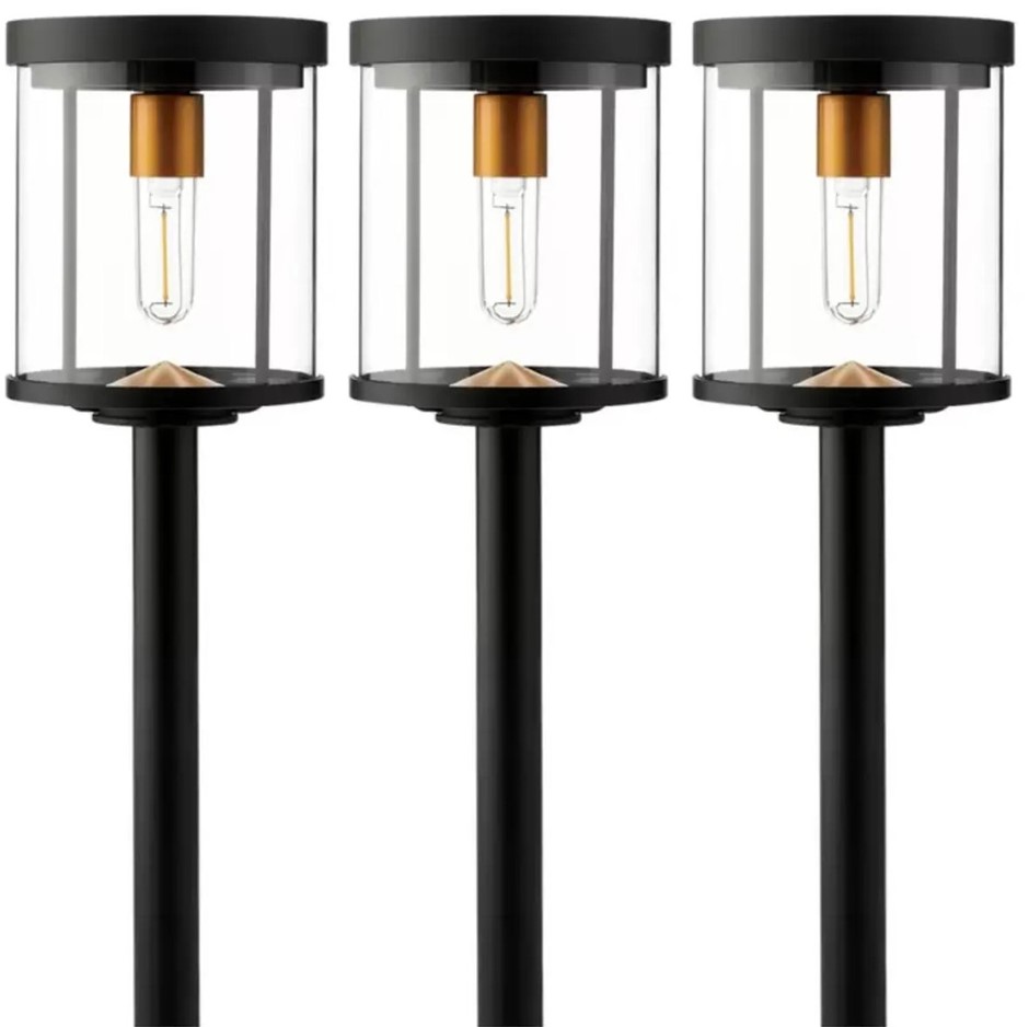 NATURALLY Solar GTX Solar LED Pathway Light 3 Pack. NB: no box