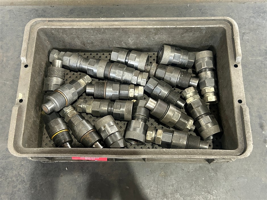 Crate of Hydraulic Fittings