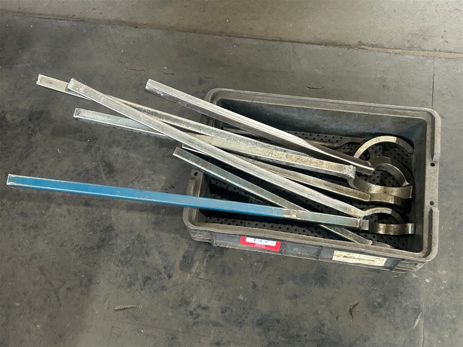 Crate of Assorted Die Levers