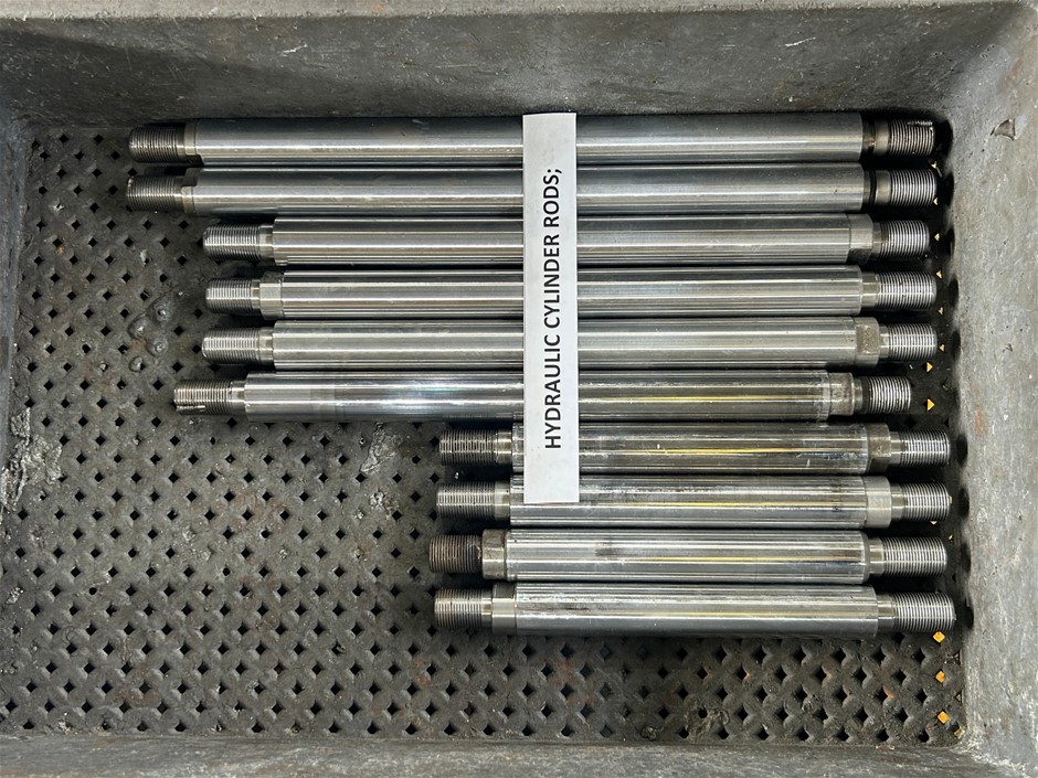 Crate of Hydraulic Cylinder Rods