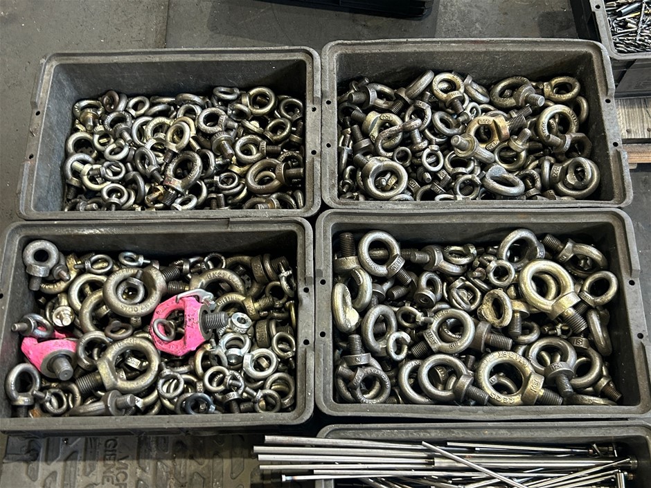 4x Crate of Eye Bolts