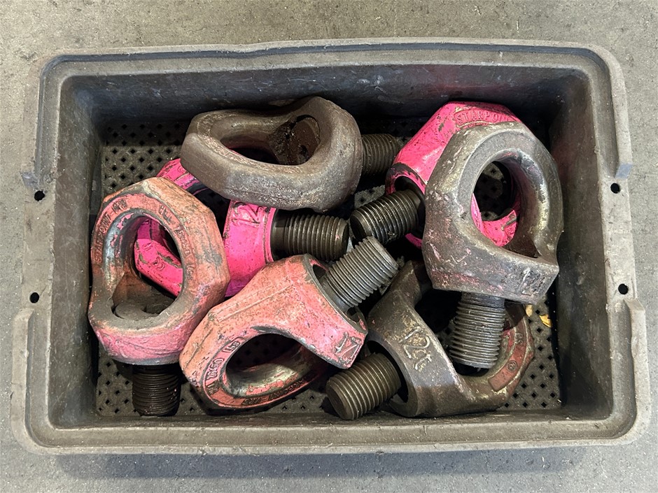 Crate of 7x 12T Eye Bolts