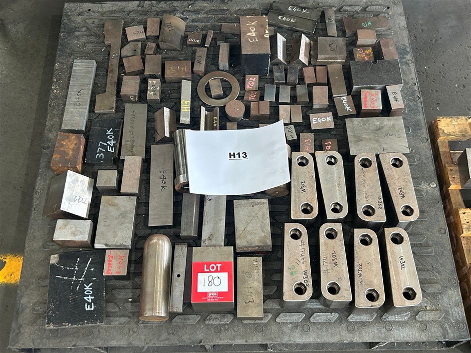 Pallet of H13 Assorted Pieces of Steel