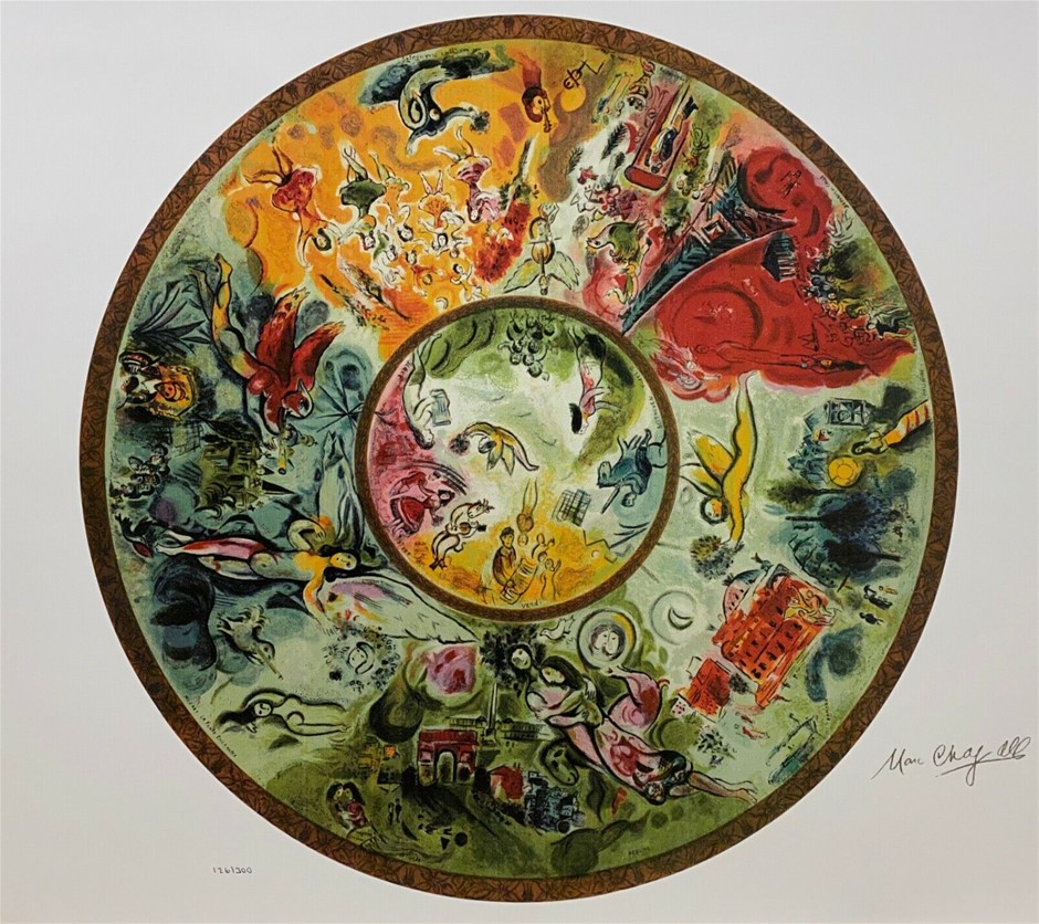 MARC CHAGALL (1887-1985) - Paris Opera Ceiling