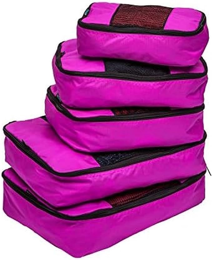 TravelWise Luggage Packing Organization Cubes 5 Pack