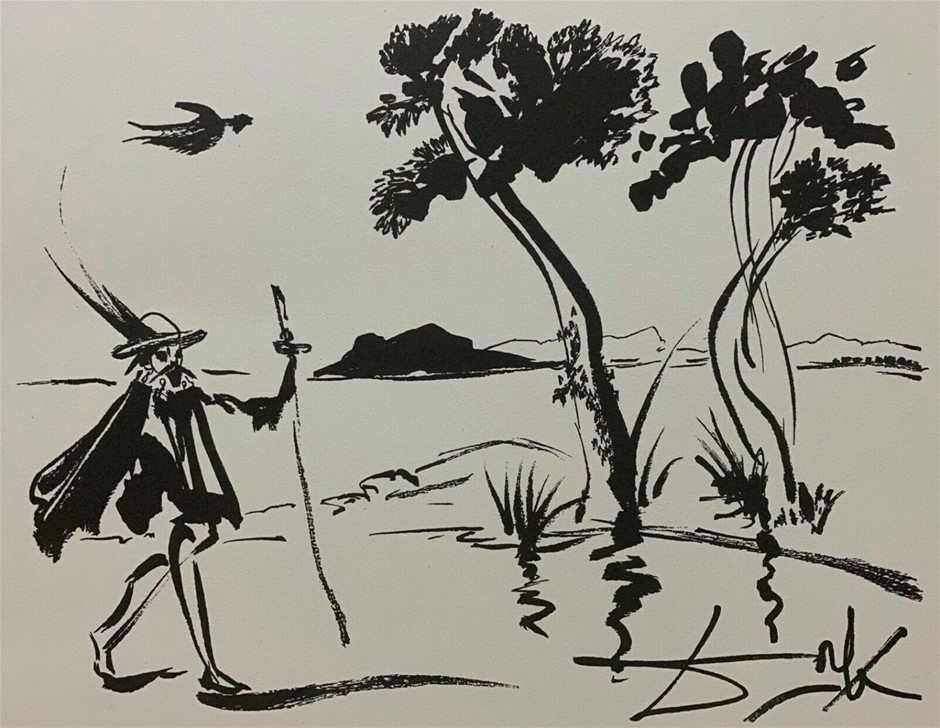 SALVADOR DALI (1904 - 1989) - Chevalier With Walking Stick