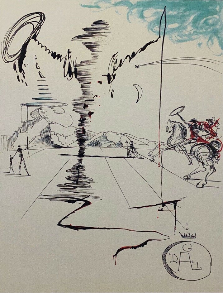 SALVADOR DALI (1904 - 1989) - Chevalier