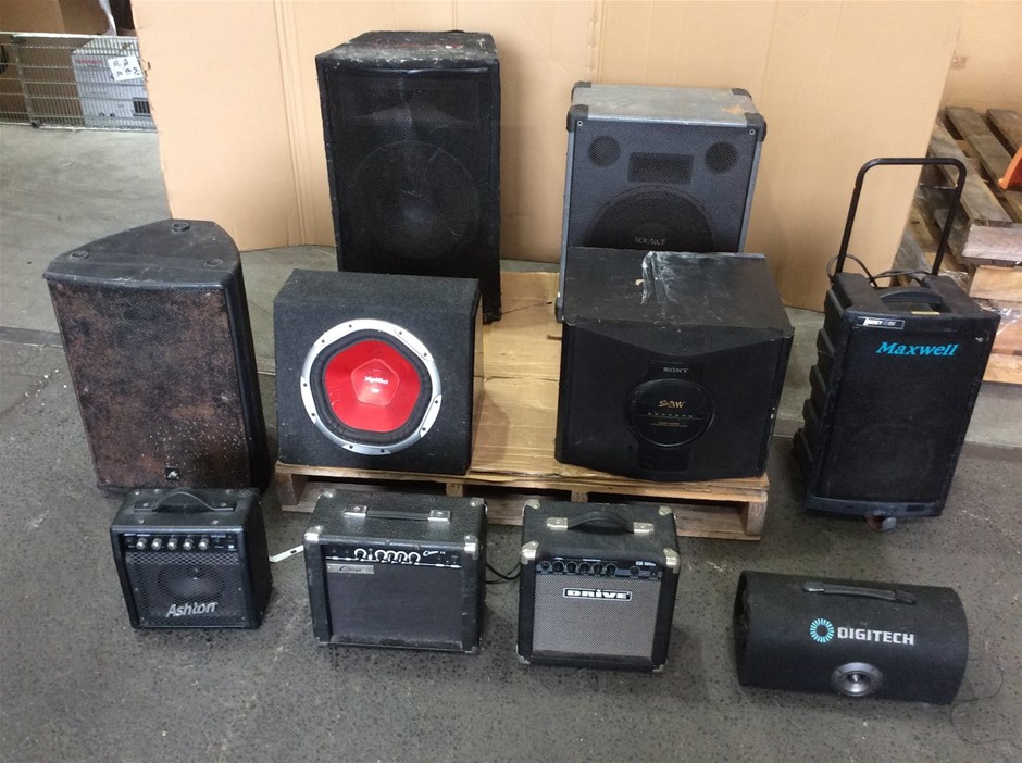 Mixed Brands Speakers And Audio Amplifiers