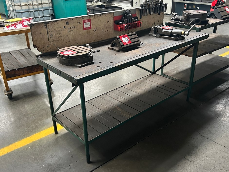 Steel Frame Workbench Including Remaining Tooling